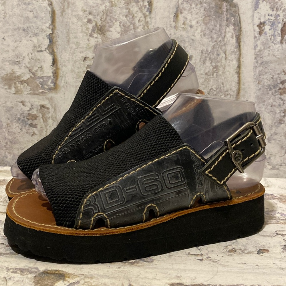 Yellow Box Platform Tire Sandals
